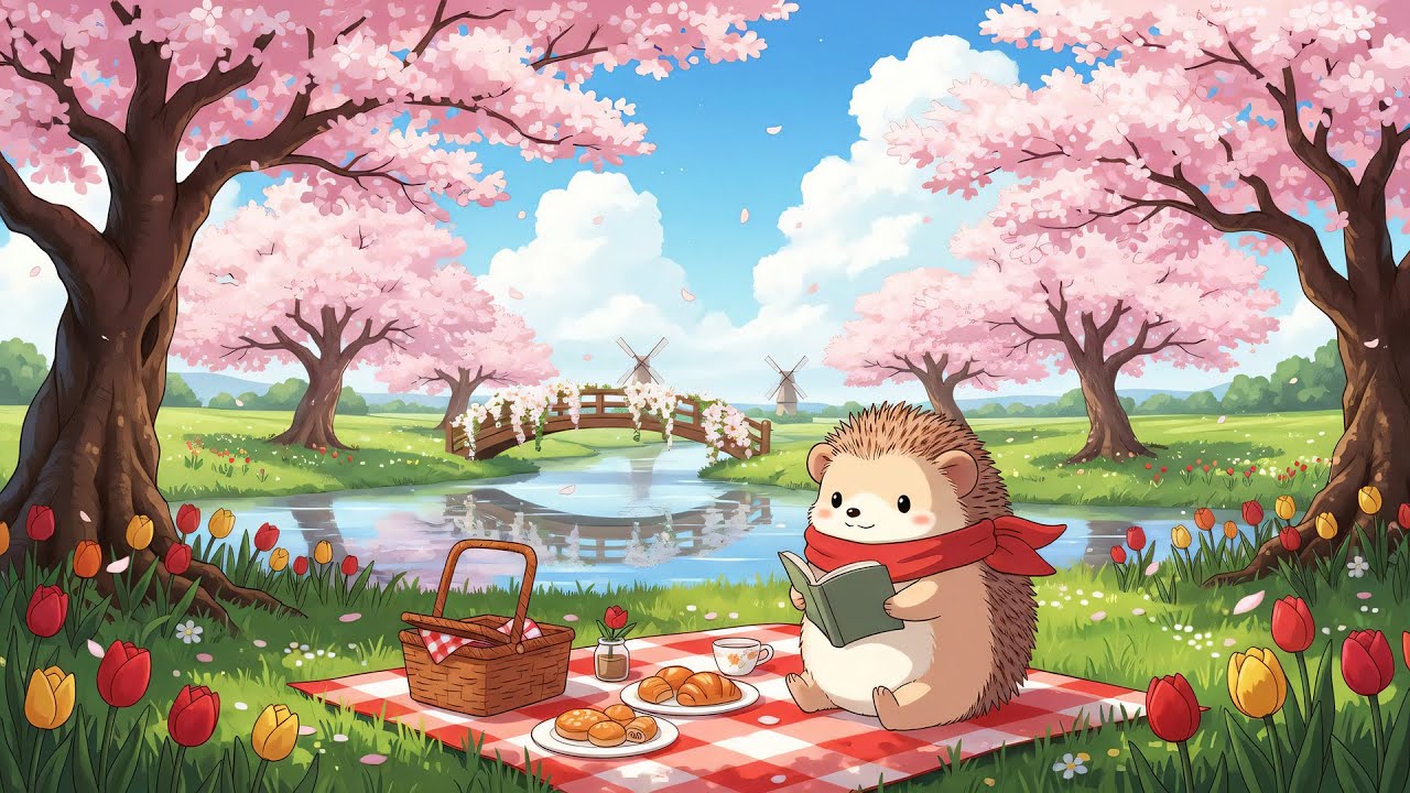 Cozy Spring Picnic Lofi 🌸☕ | Calm Beats for a Peaceful Day