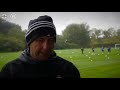 Senior men train in the rain ahead of UEFA Euro play-off