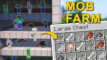 The EASIEST Mob Farm in Minecraft 1.21.10 (Tutorial)