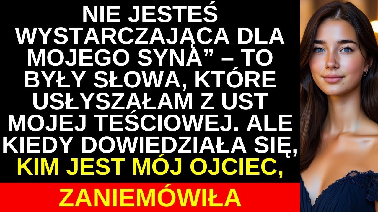Nie jesteś wystarczająca dla mojego syna” – powiedziała teściowa, ale prawda ją zszokowała…