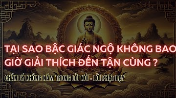 🙏 TẠI SAO Bậc Giác Ngộ KHÔNG BAO GIỜ Giải Thích Đến Tận Cùng? 🧘 Lời Dạy Sâu Sắc Của Đức Phật