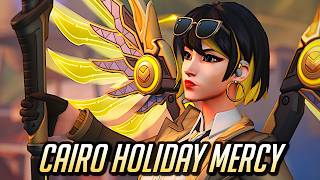 Mercy's NEW Cairo Holiday Skin 💛 0 Deaths Mercy! - Overwatch