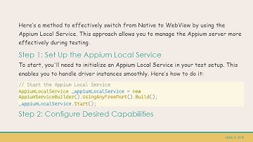 Resolving the Appium Issue: Unable to Switch from Native App to WebView in C#