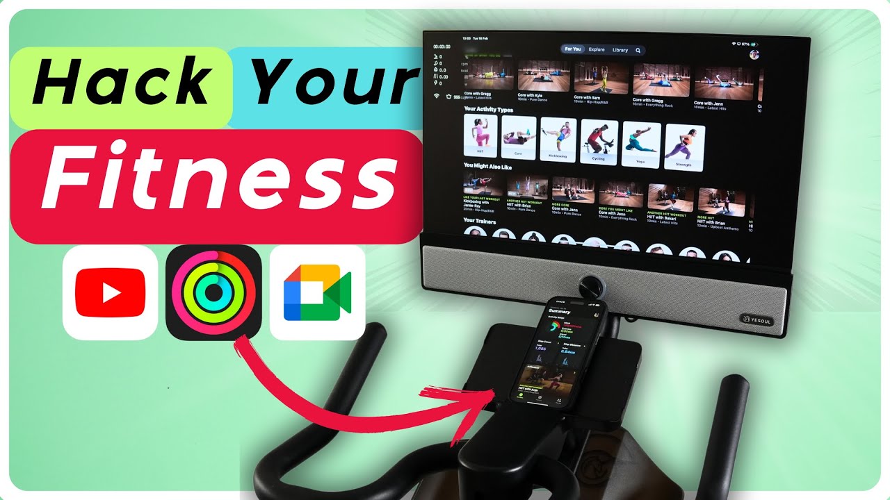 The First iPhone-Powered Exercise Bike - Game Changer!