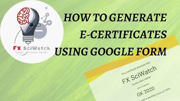 How to Generate E-Certificate using Google Form || E-Certificates using Certify