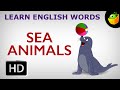 Sea Animals | Pre School | Learn English Words (Spelling) Video For Kids and Toddlers