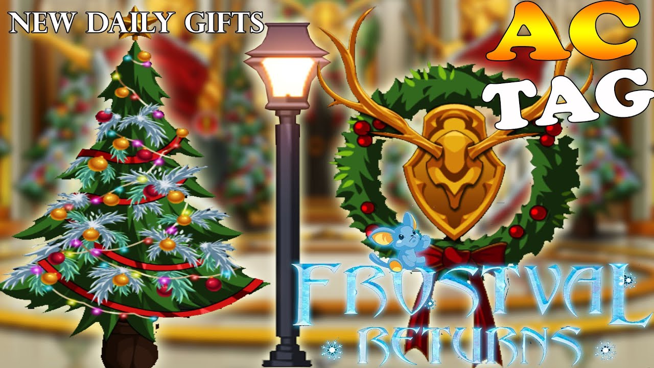 AQW NEW FROSTVAL TREE l LAMP POST l WREATH & FAIRY DUST /JOIN FROSTVALGALA (HAPPY FROSTVAL 2025)