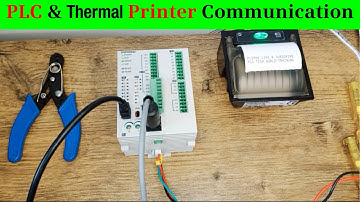 PLC and Thermal printer connection | Label Printing by PLC