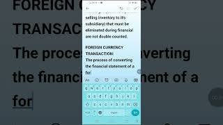 Foreign Currency Transactions, Financial Accounting