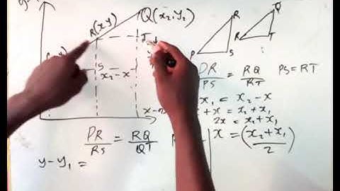 How to calculate the midpoint of a line segment