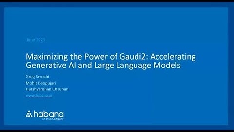 Maximizing the Power of Gaudi2: Accelerating Generative AI and Large Language Models