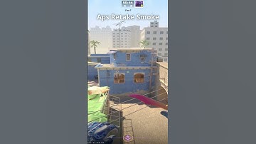 retake smoke aps on CS2 Mirage #cs2 #counterstrike #shorts