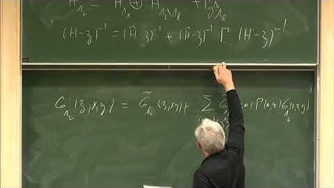 Prof. Abel Klein | Random operators: multiscale analysis III