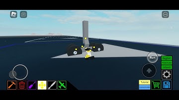 Simple tilted landing gear tutorial Plane Crazy