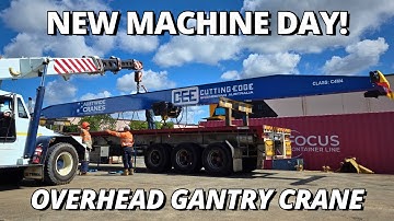 🔥 NEW WORKSHOP CRANE! 6.3 Tonne Overhead Gantry Crane Installed! 💪