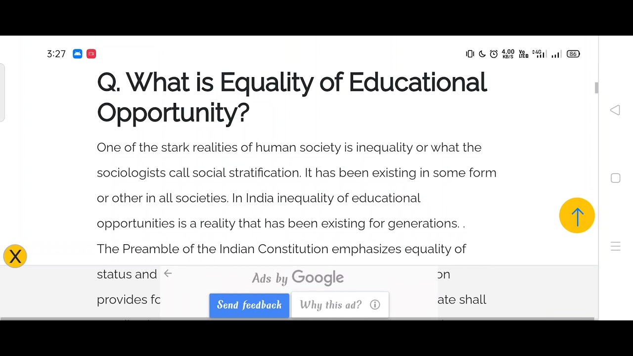 udgør Produktionscenter Træts webspindel What is the need and importance of equality in education? - YouTube