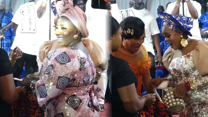 MIDE MARTINS  AND OTHERS MAKE MONEY RAIN ON REGINA CHUKWU, AT HER  HOUSE WARMING CEREMONY