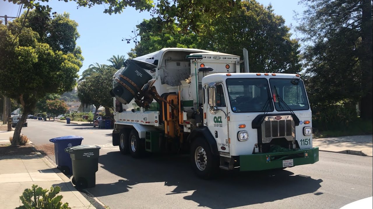 ACI Garbage Trucks Green Waste & Recycling YouTube