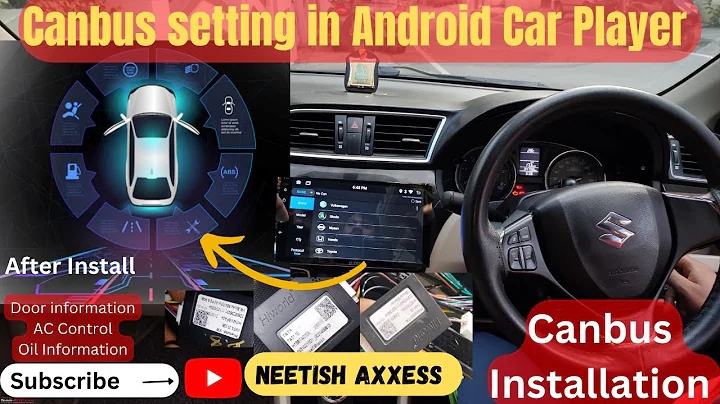 Canbus setting in Android Car stereo. How to Set Canbus in Android Car Player. Canbus installation.