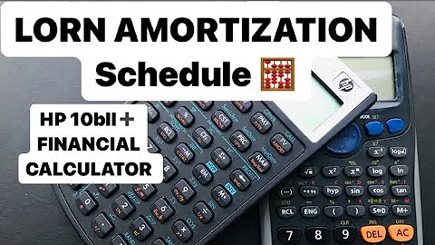 Loan Amortization Schedule Using Financial Calculator | Finance | HP10bll+