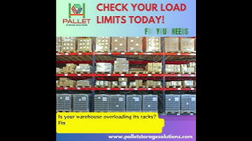 Prevent Warehouse Disasters: Check Your Pallet Rack Load Limits Today! #WarehouseSafety #PalletRacks