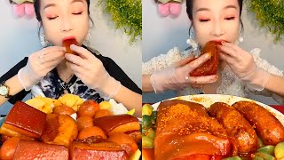 CHINESE FOOD MUKBANG EATING SHOW 소리좋은 여러가지 음식 먹방 모음이 팅쇼 리얼 사운드 กินหมูสามชั้นตุ่น #234