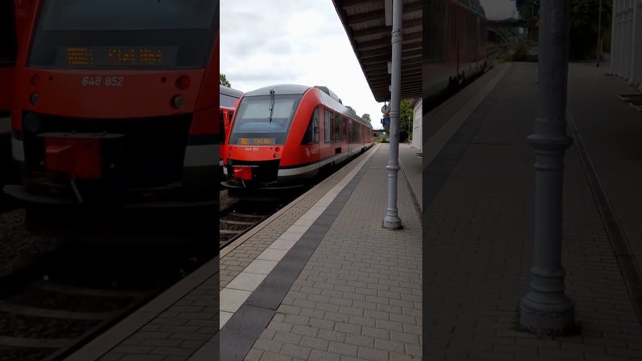 Ausfahrt der RB 84 nach Kiel Hbf, in Eutin. Mit LINT (Br.648) von Nah SH