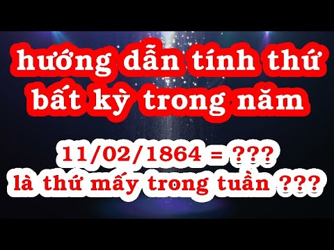 Cách tính ngày
