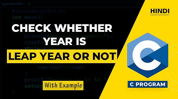 C Program to Check Leap Year