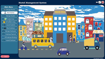 Hostel Management System | C# visual studio | Desktop Application |Responsive Design