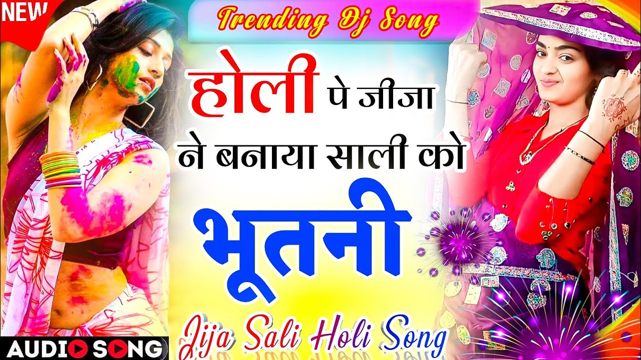 Holi Trending Dj Song 2026 | होली पे जीजा ने बनाया साली को भूतनी होली ट्रेडिंग सोंग- Holi Meena Geet