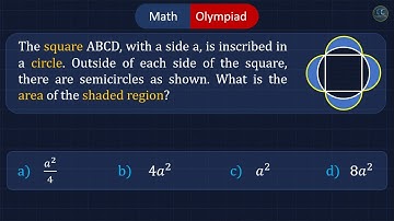 Find the Area of Shaded region | Math Olympiad Video | ClassClips