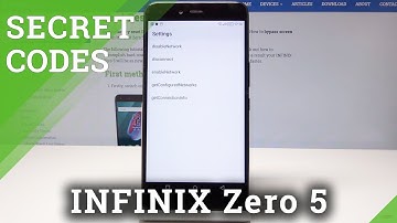 Secret Codes INFINIX Zero 5 - Testing Menu / Service Mode