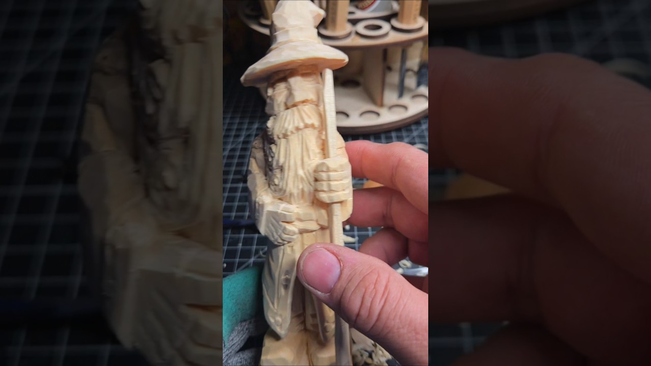 Always carving Wizards  #woodcarving #whittling #woodart #fantasyart