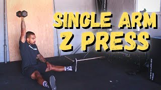 Movement Demo | Single Arm Z Press by ConstantlyVariedFitness 2,190 views 3 years ago 23 seconds