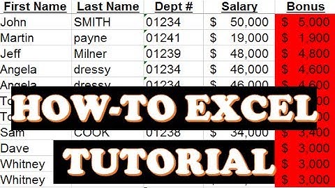COMPLETE Tutorial of Excel 2003-2016 (no formulas) - Learn Excel Here! (PT 2/3)