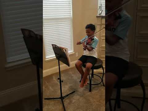 Sabo playing Can-Can on his Violin