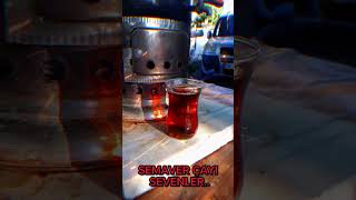 Bahçede Semaverde Çay Keyfi Oh Mis Gibi Çay