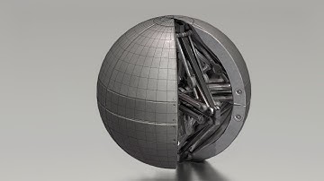 Sphere-Bot Upgrade in Blender-2.81a (WIP-3) Polycount Optimization and more