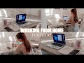 WORKING FROM HOME ROUTINE (OFFICE JOB) | STAY PRODUCTIVE & MOTIVATED!