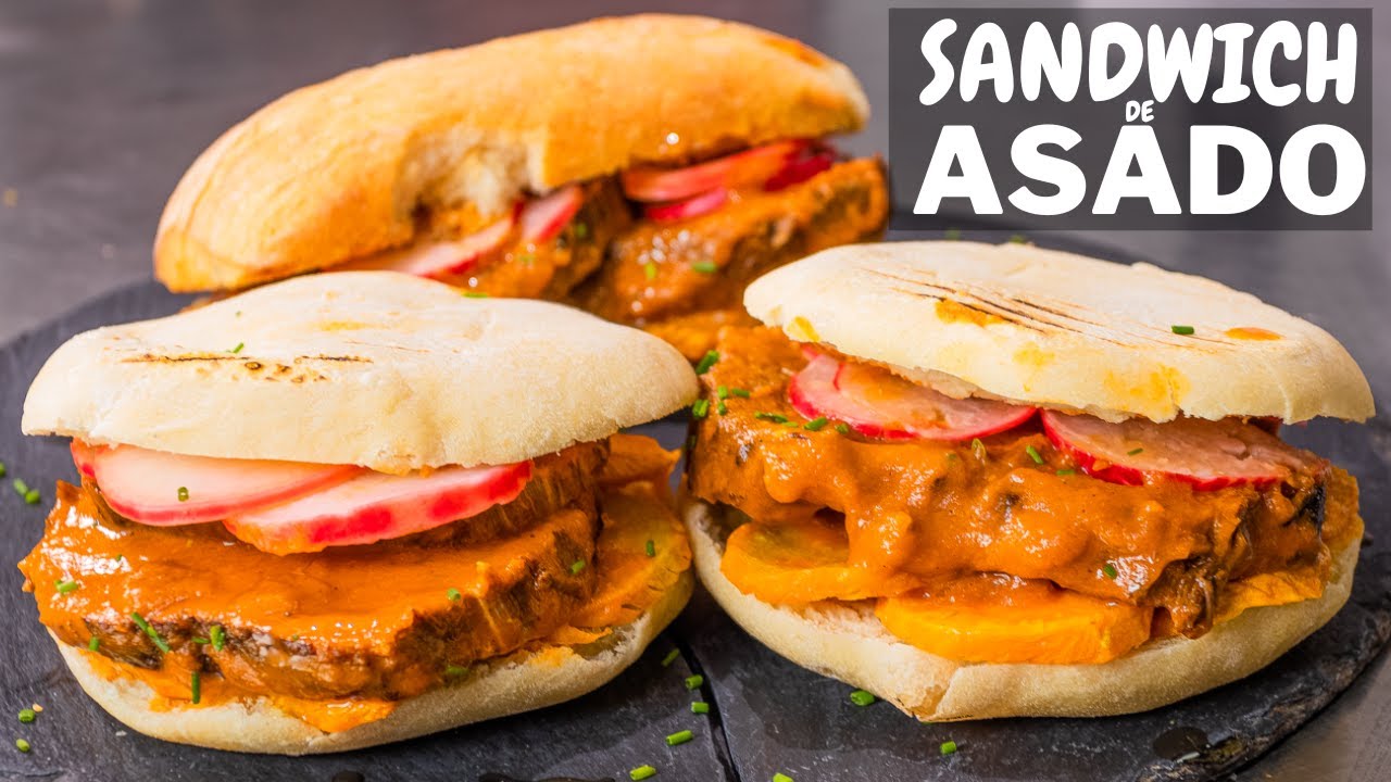 Sandwich de ASADO de Carne Rico y economico |Abelca