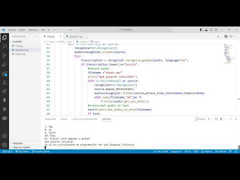 Cómo usar CHATGPT desde PYTHON con Visual Studio Code