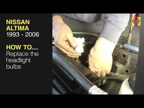 How to Replace the headlight bulbs on the Nissan Altima (1993 – 2006)