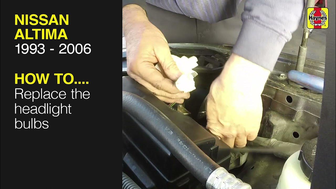 How to Replace the headlight bulbs on the Nissan Altima (1993 - 2006