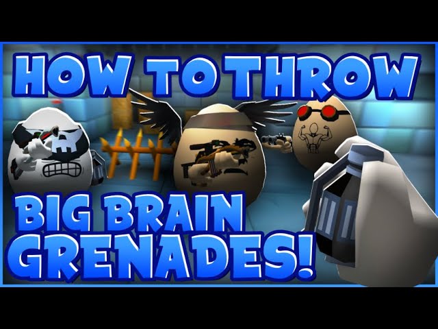 HOW TO Throw BIG BRAIN Grenades in Shell Shockers! 