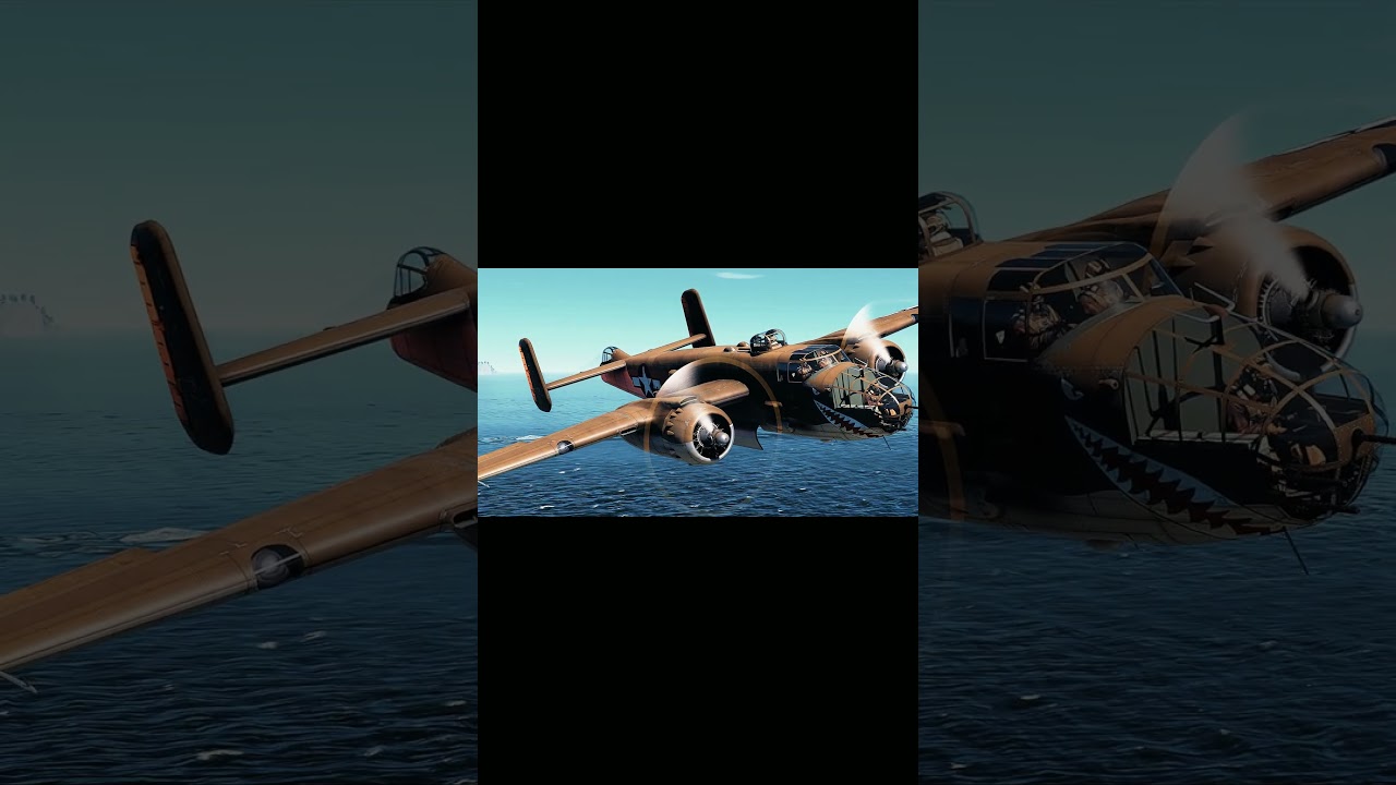 Warthunder-3 対潜哨戒中の日振型海防艦3番艦「昭南」を米軍B-25編隊が強襲 U.S. B-25 Attacks the Hiburi-class Escort Ship Shonan