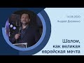 "Шалом, как великая еврейская мечта" - Андрей Дириенко - 14.06.2020