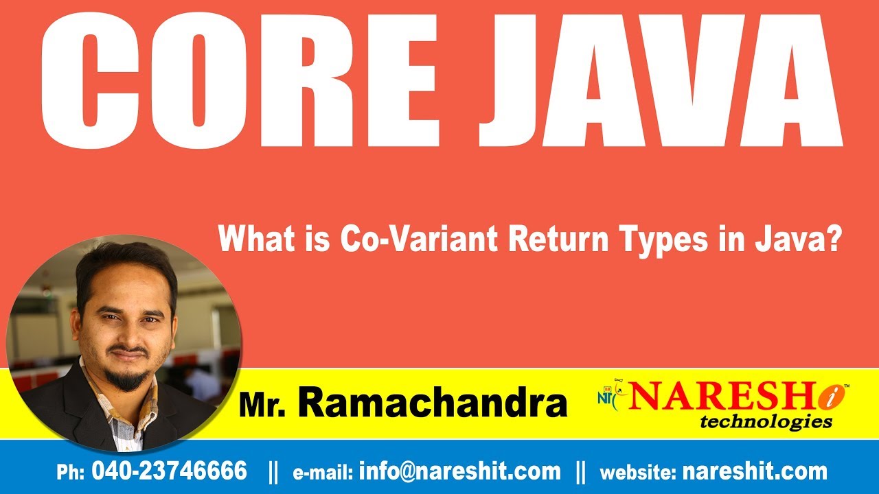 Core Java Tutorial | What is Co-Variant Return Types in Java? | Mr ...
