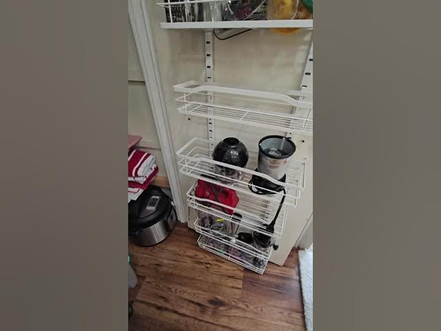 SPACLEAR Over the Door Pantry Organizer, 8-Tier Adjustable Pantry