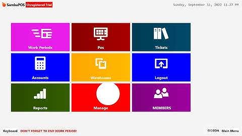 SambaPos- How to enter sales and warehouse item deducted